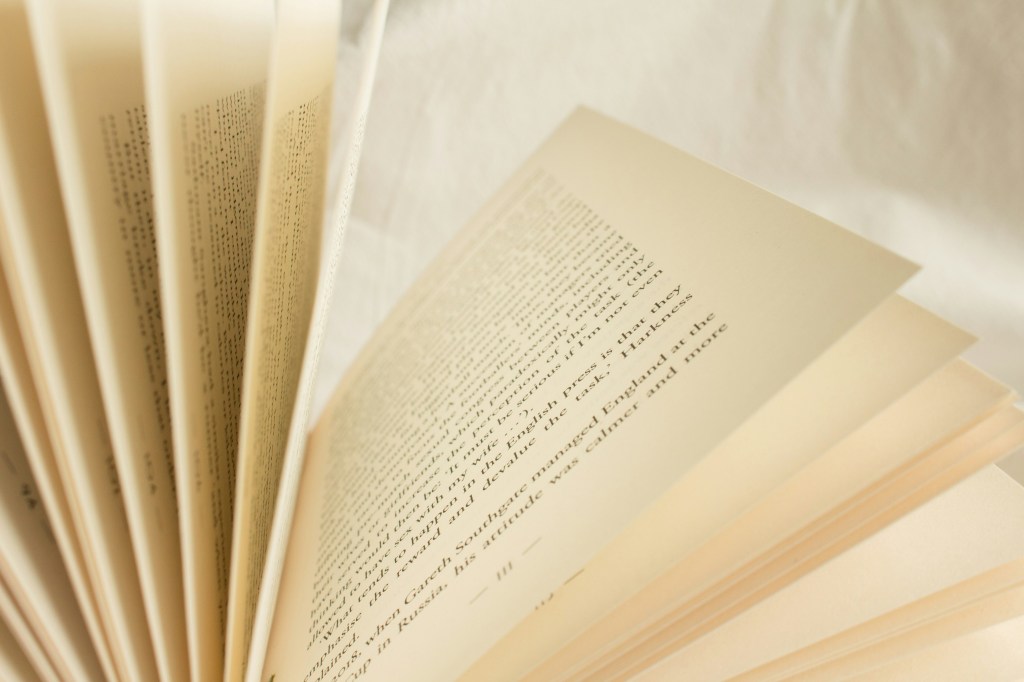 Fanned pages of an open book. Credit Olga Tutunaru/Unsplash
